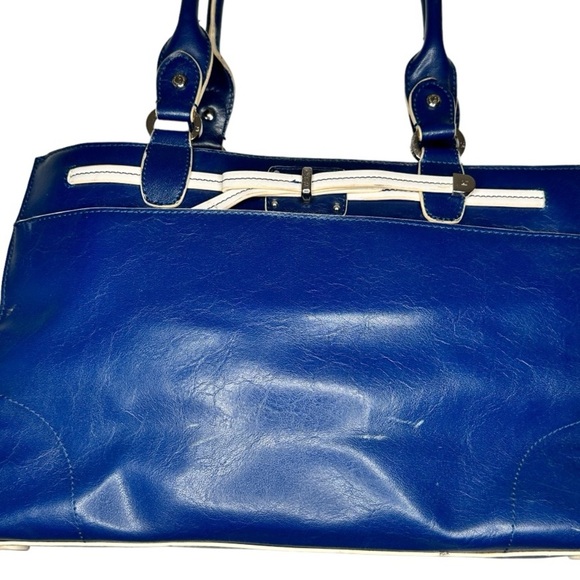 Vintage Liz Claiborne Blue Purse - Picture 2 of 6